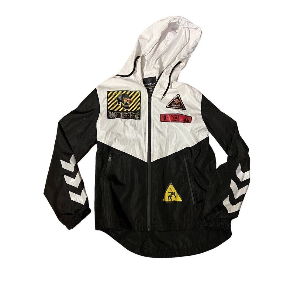 Switch Remarkable Limited Edition Mens Light Jacket Danger Sign Patches